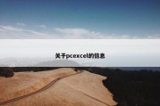 关于pcexcel的信息