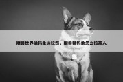 魔兽世界猛犸象达拉然，魔兽猛犸象怎么拉商人