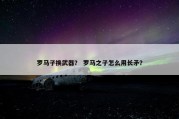 罗马子换武器？ 罗马之子怎么用长矛？