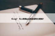 ficeg？ fice观察pit表面结构欠规矩？