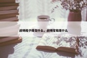 战场箱子提交什么，战场宝箱是什么