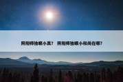 阴阳师独眼小真？ 阴阳师独眼小和尚在哪？