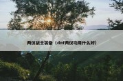 两仪战士装备（dnf两仪功用什么好）