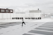 白子装备合集，dnf白子是什么意思