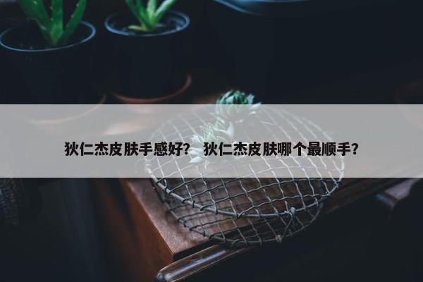 狄仁杰皮肤手感好？ 狄仁杰皮肤哪个最顺手？