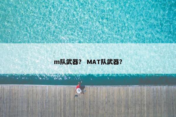 m队武器? MAT队武器? m队武器? MAT队武器?