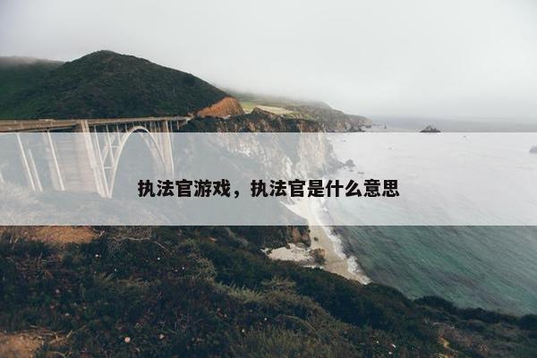 执法官游戏，执法官是什么意思