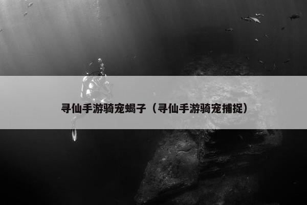 寻仙手游骑宠蝎子(寻仙手游骑宠捕捉) 寻仙手游骑宠蝎子(寻仙手游骑宠捕捉)