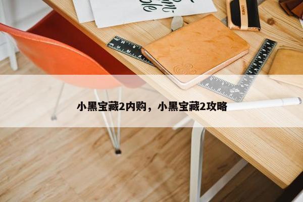 小黑宝藏2内购，小黑宝藏2攻略