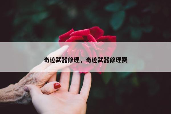 奇迹武器修理，奇迹武器修理费