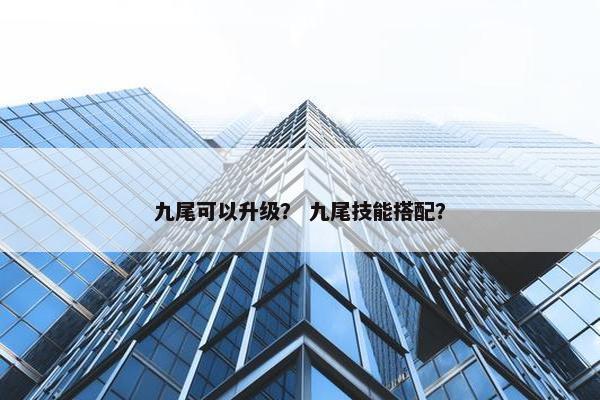 九尾可以升级？ 九尾技能搭配？