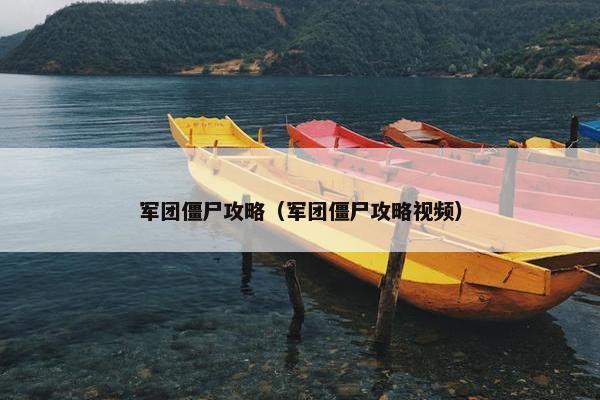 军团僵尸攻略（军团僵尸攻略视频）