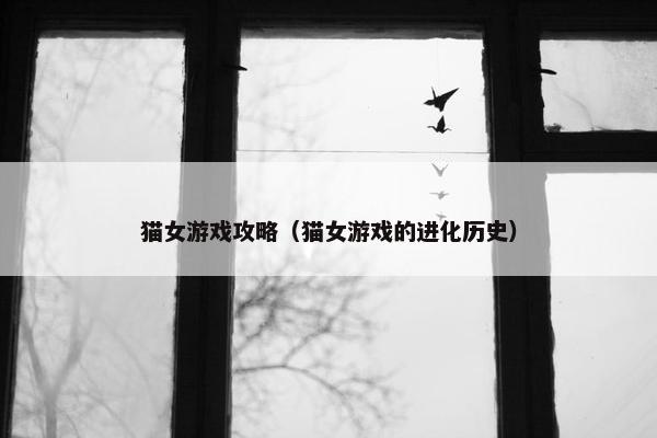 猫女游戏攻略（猫女游戏的进化历史）