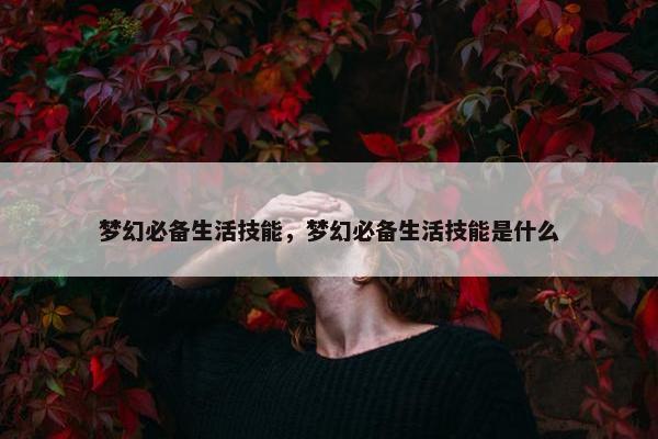 梦幻必备生活技能，梦幻必备生活技能是什么