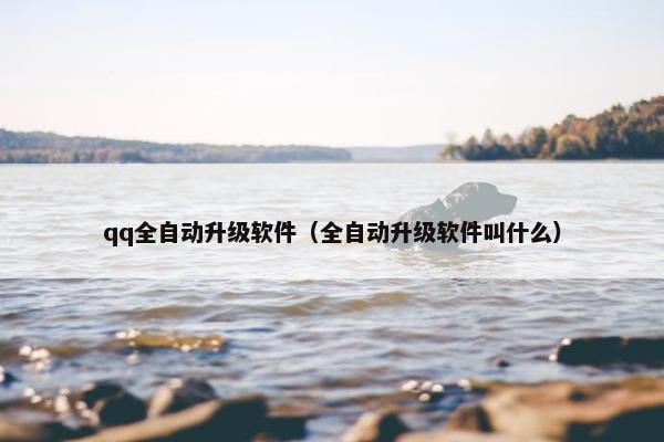 qq全自动升级软件（全自动升级软件叫什么）
