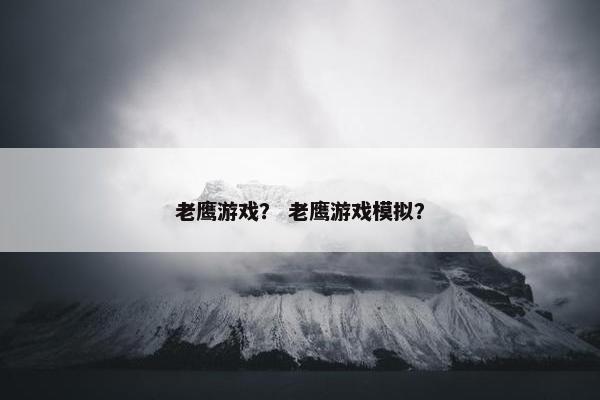 老鹰游戏？ 老鹰游戏模拟？