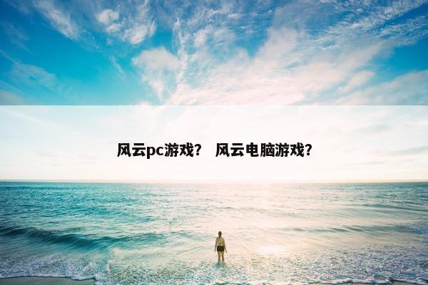 风云pc游戏？ 风云电脑游戏？