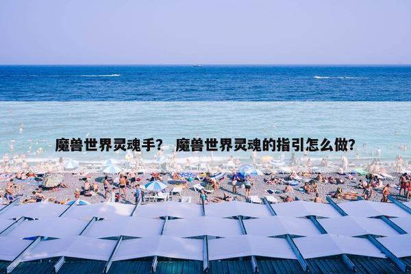 魔兽世界灵魂手？ 魔兽世界灵魂的指引怎么做？