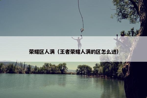 荣耀区人满（王者荣耀人满的区怎么进）
