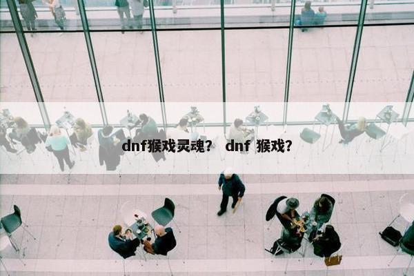 dnf猴戏灵魂？ dnf 猴戏？