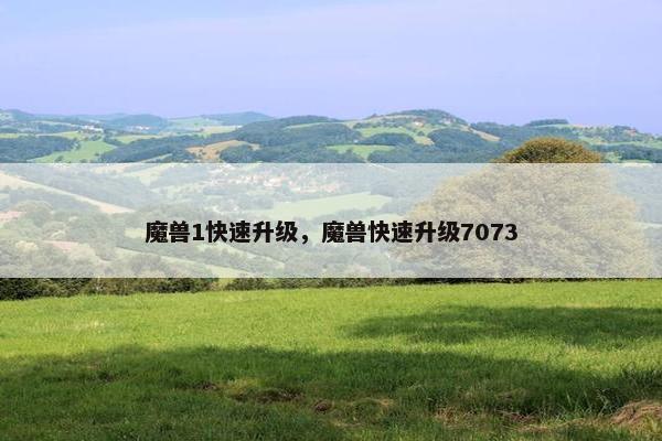 魔兽1快速升级，魔兽快速升级7073