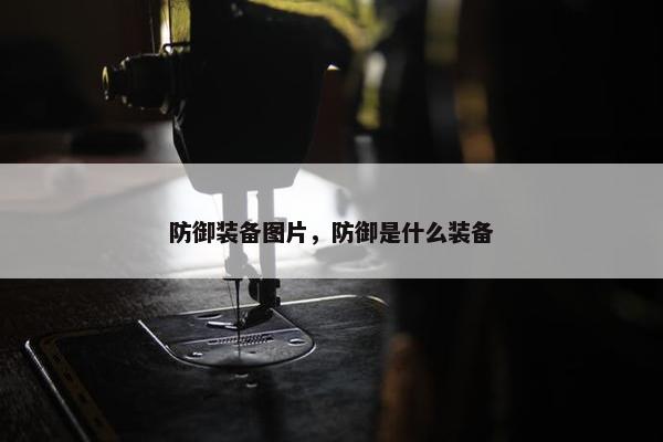 防御装备图片，防御是什么装备