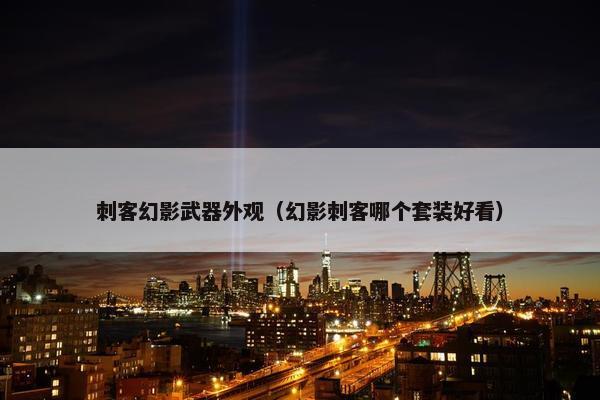 刺客幻影武器外观（幻影刺客哪个套装好看）