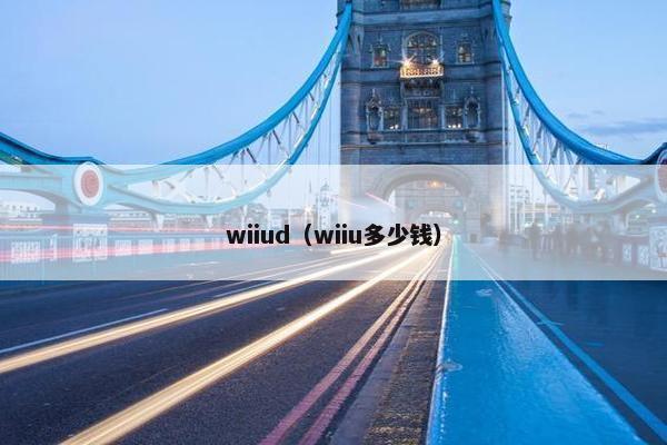 wiiud（wiiu多少钱）