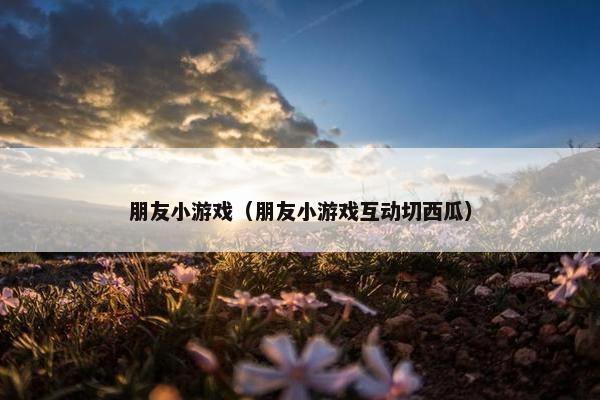 朋友小游戏（朋友小游戏互动切西瓜）