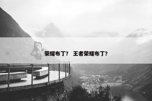 荣耀布丁？ 王者荣耀布丁？