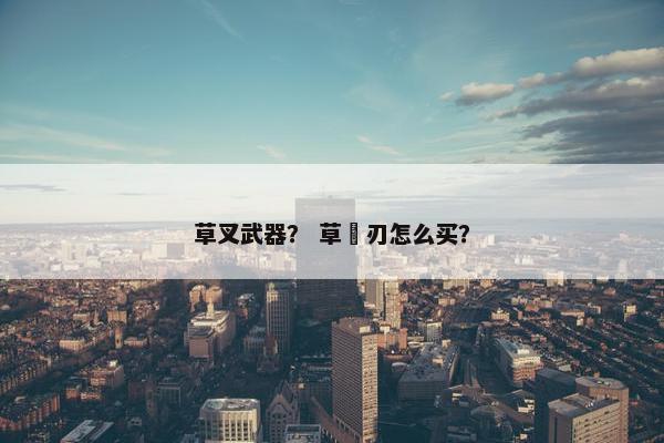 草叉武器？ 草薙刃怎么买？