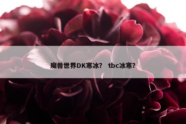 魔兽世界DK寒冰？ tbc冰寒？