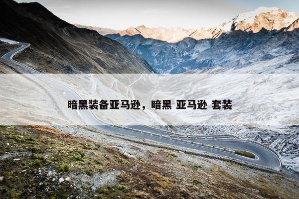 暗黑装备亚马逊，暗黑 亚马逊 套装