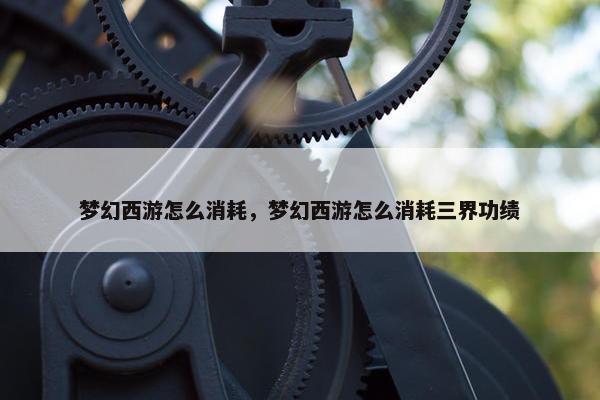 梦幻西游怎么消耗，梦幻西游怎么消耗三界功绩