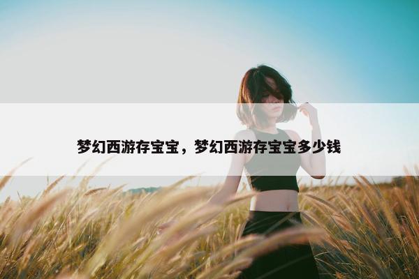 梦幻西游存宝宝，梦幻西游存宝宝多少钱