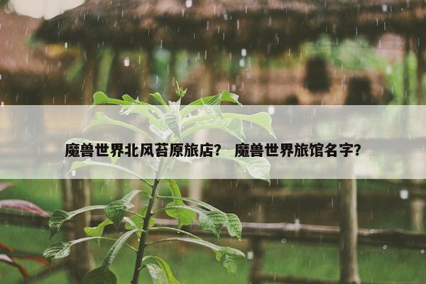 魔兽世界北风苔原旅店？ 魔兽世界旅馆名字？