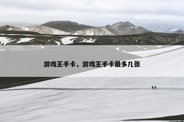 游戏王手卡，游戏王手卡最多几张