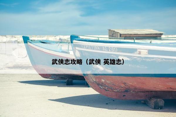 武侠志攻略（武侠 英雄志）