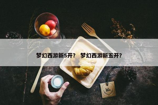 梦幻西游新5开？ 梦幻西游新五开？