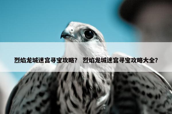 烈焰龙城迷宫寻宝攻略？ 烈焰龙城迷宫寻宝攻略大全？