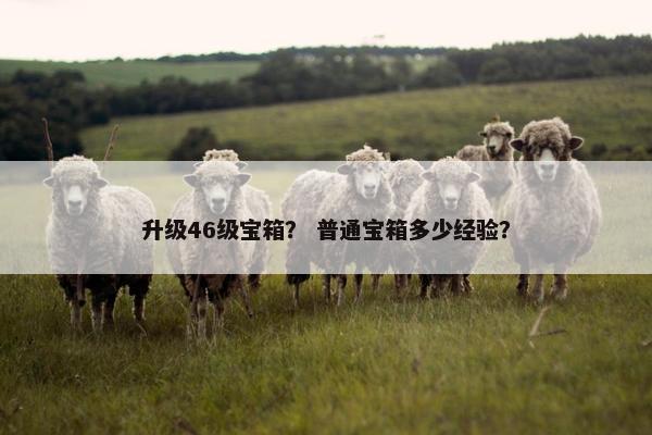 升级46级宝箱？ 普通宝箱多少经验？