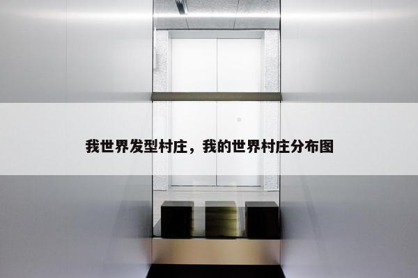 我世界发型村庄，我的世界村庄分布图
