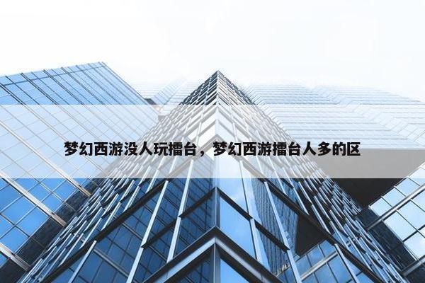 梦幻西游没人玩擂台，梦幻西游擂台人多的区
