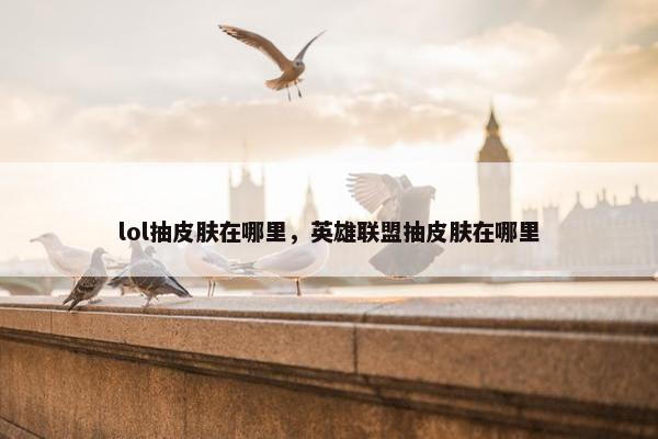 lol抽皮肤在哪里，英雄联盟抽皮肤在哪里