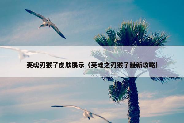 英魂刃猴子皮肤展示（英魂之刃猴子最新攻略）