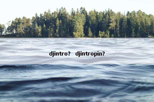 djintro？ djintropin？