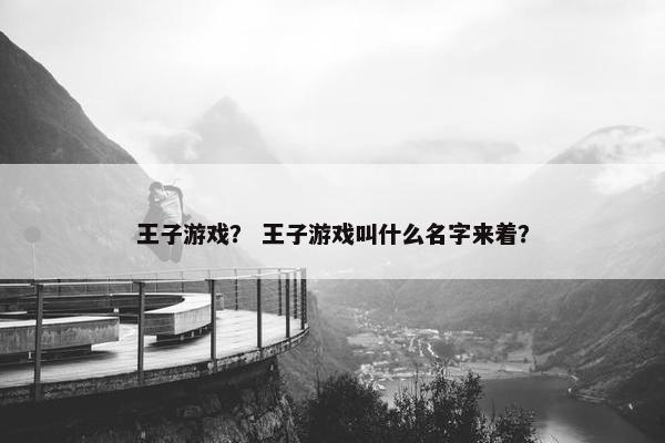 王子游戏？ 王子游戏叫什么名字来着？