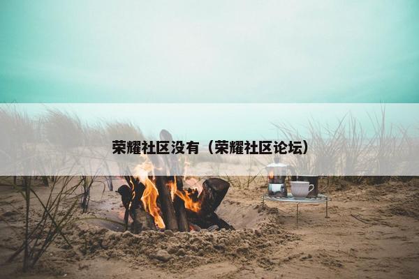 荣耀社区没有（荣耀社区论坛）