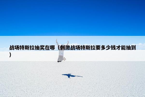 战场特斯拉抽奖在哪（刺激战场特斯拉要多少钱才能抽到）