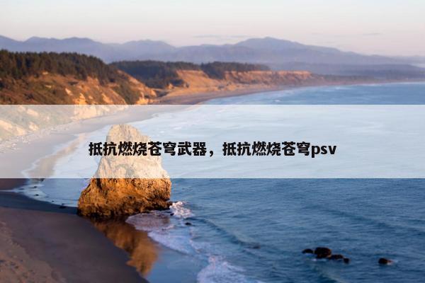 抵抗燃烧苍穹武器，抵抗燃烧苍穹psv